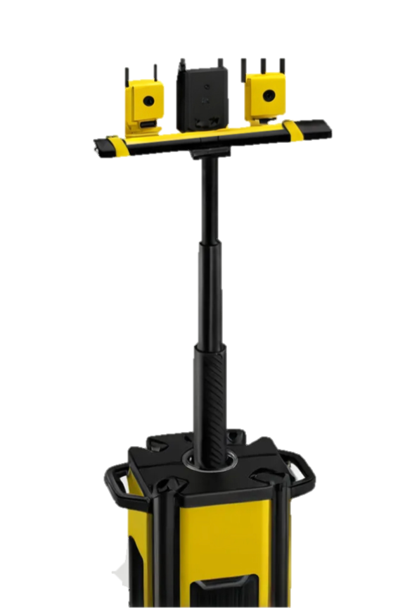 IronNode eTower deployed on a construction site